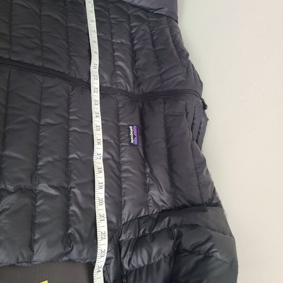 Patagonia Goose Down Sweater Puffer Jacket Full Zip Black Men’s Size Medium - Picture 7 of 11